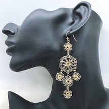 BLUESTAR Circle Drop Boho Geometric MIYUKI Earrings for Girls Wedding Gift Handw - £27.60 GBP