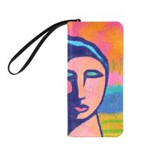 Original Abstract Art Microfiber Wristlet Clutch Wallet Clutch Purse Handbag - £33.81 GBP