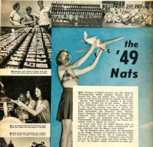 1949 Aviation National Championship Model Airplane Contest Article Print... - £22.50 GBP
