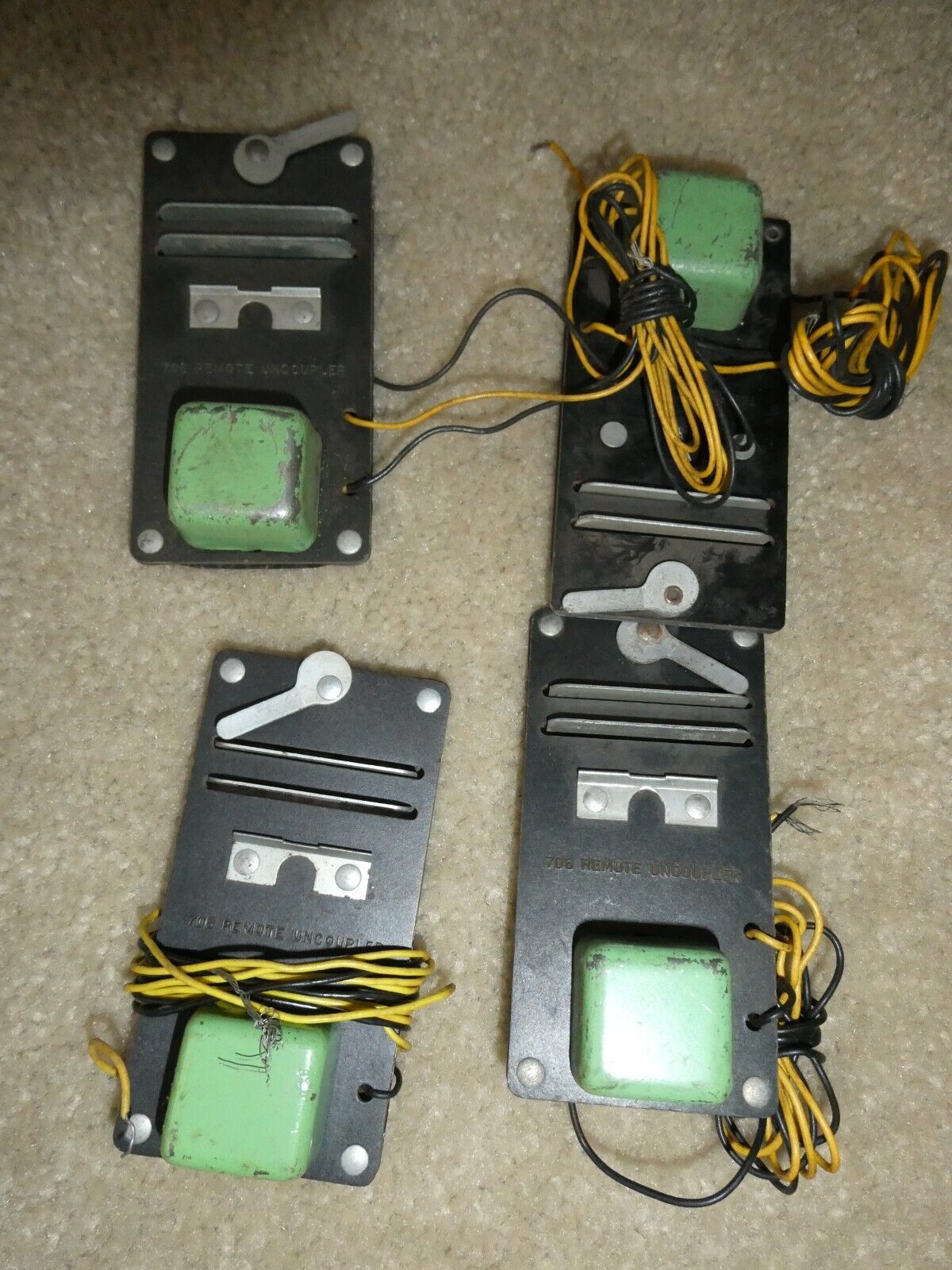 Lot of 4 Vintage American Flyer 706 Remote Control Uncouplers and Some W... - $16.83