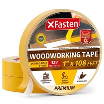 Double Sided Woodworking Tape, 1-Inch By 36-Yards, 3-Pack - Double Face Woodwork - £31.78 GBP