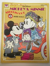 Walt Disney Mickey Mouse Club Minnie Steppin&#39; Out Paper Dolls Whitman 1977 Vtg - £9.58 GBP