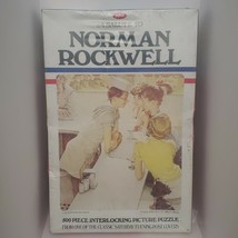 A Salute To Norman Rockwell Vintage 500 Piece Jigsaw Puzzle By Jaymar Ne... - $23.36