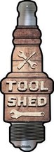 Tool Shed Novelty Metal Spark Plug Sign - £22.34 GBP