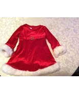 Valentines Day Size 18 mo  Bonnie Baby dress holiday metallic red long s... - £17.55 GBP