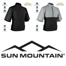 Sun Mountain Golf Monsoon Manica Corta Pullover - Nero O Platino/Nero - $92.89