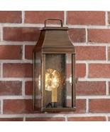 Valley Forge Outdoor Wall Light in Solid Weathered Brass - 1 Light - £236.03 GBP