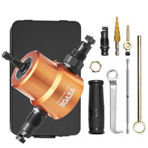 VEVOR Double Head Nibbler Drill Attachment 360° Punch Die Straight Curve... - $23.27