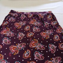 Terra & Sky TS39849 Women's Red Paisley Pull-On Skirt Plus Size 3X (24W-26W) image 8
