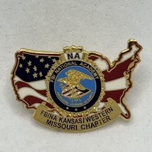 Kansas Missouri FBI National Academy US Department Of Justice Lapel Hat Pin - £11.76 GBP