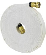 Fire Hose  f for RV use  5/8&quot; ID x 50 ft GHT Couplings, 300 PSI White US... - £61.41 GBP