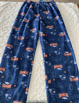 Denver Broncos Football Boys Blue Orange Helmets Fleece Pajama Pants Sma... - $12.25