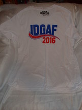 &quot;IDGAF 2016&quot; Unisex, White T-Shirt Black Matter-Hot Topic T-Shirt - £10.29 GBP
