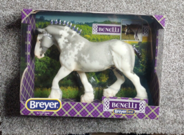 Breyer BENELLI Shire Stallion GLOSSY Breyerfest 2020 Blue Roan Pinto Draft Horse - £134.61 GBP