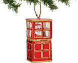 Dept  56 Santa in a Red Telephone Booth Christmas Ornament  - £7.73 GBP