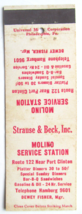 Molino Service Station - Pittsburgh, Pennsylvania 20 Strike Matchbook Cover PA - £1.37 GBP