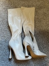 Liliana Cream Beige Boots Booties Size 6 High Heel - £31.29 GBP