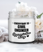 Civil Engineer Candle - Everyday Is Appreciation Day - Funny 9 oz Hand Poured  - £15.94 GBP