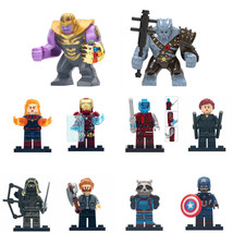 New 10pcs Avengers Endgame Thanos Korg Hawkeye Nebula Iron Man Minifigures - £19.63 GBP