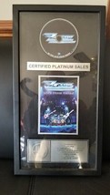 ZZ TOP - LIVE FROM TEXAS RIAA PLATINUM RECORD / DVD AWARD TO CEO JIM URIE - £283.28 GBP