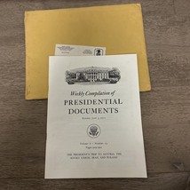 Weekly Compilation of Presidential Documents June 5, 1972 Nixon&#39;s Trip t... - $570.20 MXN