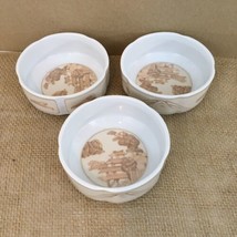 Chinese Village Georges Briard Collection Set of 3 Fruit Sauce Soup Bowls (3) - £14.98 GBP