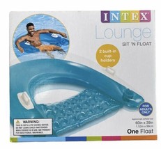 Intex Sit N Float Inflatable Lounge Adult Pool Chair Swimming Pool Beach... - $23.53
