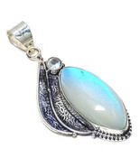  Triplet Fire Opal And White Topaz Gemstone Handmade Jewelry Pendant 2.44&quot;  - $11.99