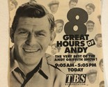 Andy Griffith Show Tv Series Print Ad Vintage TBS TPA2 - £4.73 GBP