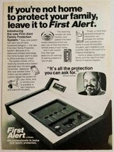 1979 Print Ad First Alert Pittway Alarm System Actor William Conrad  - $13.60