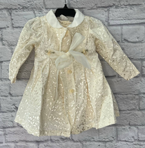 Vintage BT Kids Ivory Dress &amp; Topcoat Easter Christening Wedding Size 24... - $39.55