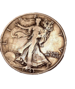 ½ Half Dollar Walking Liberty Silver Coin 1943 S San Francisco 50C KM#142 - £20.23 GBP