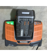 Ridgid R840093 Battery Charger 9.6-18V LI nicd W-3.0AH 18V High Capacity... - $54.01