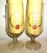 2 VEB Rostocker Brauereien +1991 Rostock 750 Years 1968 East German Beer Glasses - £11.81 GBP