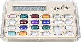 Calabria Gemstone Basic Desktop Calculator Gold Standard Function Large Lcd - £31.96 GBP