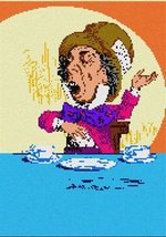 Pepita Needlepoint Canvas: Alice in Wonderland Mad Hatter, 7&quot; x 10&quot; - £39.97 GBP+