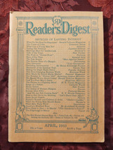 Readers Digest April 1933 Philip Gibbs Edwin Teale Carleton Beals Paul de Kruif - £8.42 GBP