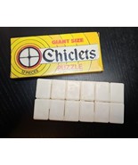 Chiclets Gum Vintage Puzzle Original Box 12 Plastic Interlocking Pieces ... - £31.27 GBP