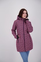 DEPROC Softshell Hooded Jacket in Pink/Purple UK 26 PLUS Size (ccc359) - £52.97 GBP