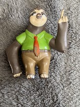 Disney Store Zootopia  Flash Sloth  2” Toy Pvc Action Figure - £6.73 GBP