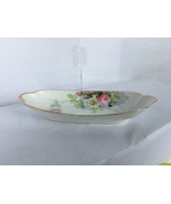 Nippon Japan Vintage Hand Painted Celery Dish Elegant Floras 11 in gold ... - $93.49