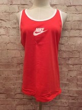 Vintage Nike Tank Top Red Womens Large (12-14) Made in USA Glitter Logo - $27.20
