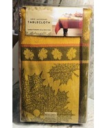 Grid Jacquard Fall/Holiday Tablecloth 60x144” Oblong/Oval 12-24 Seats/Ma... - $938.59 MXN