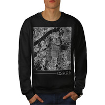 Wellcoda Osaka City Map Fashion Mens Sweatshirt, Town Casual Pullover Jumper - £23.76 GBP+