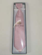 Men's Vito Rofolo From Italy Tie Hankie Gift Boxed 100% Silk VR-28 Pink Pique image 4