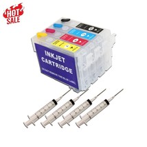 Refillable Ink Cartridge T702 T702XL for Epson WF-3720 WF-3733 WF3720 WF... - £13.48 GBP+