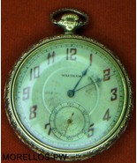 CIRCA 1929 AMERICAN WALTHAM  POCKET WATCH SIZE 12 OPEN FACE GOLD FILLED ... - $3,268.24 MXN