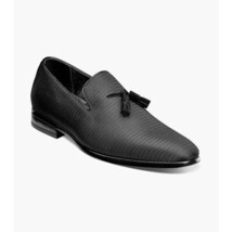 Stacy Adams Tazewell Plain Toe Tassel Tuxedo Shoes Slip On Black 25343-001 image 13