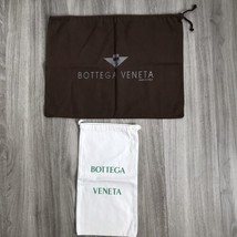 Bottega Veneta Dustbag Lot 2 Bags Drawstring Close Pouches Flannel Fabric Logo - £28.90 GBP