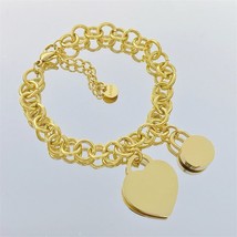 Heart necklace for women chokers on the neck pendant Stainless Steel fashion cha - £18.85 GBP